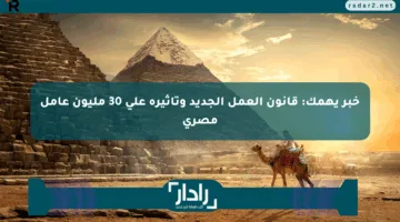 خبر يهمك: قانون العمل الجديد وتأثيره على 30 مليون عامل مصري